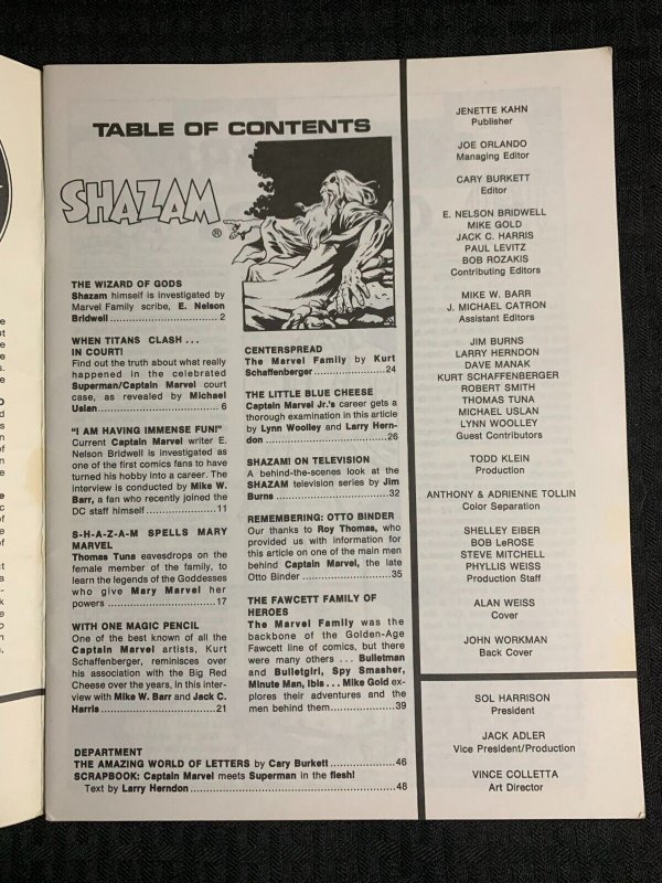 1978 AMAZING WORLD OF DC COMICS #17 FN+ 6.5 Shazam Issue