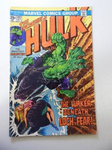 The Incredible Hulk #192 (1975) GD+ Condition