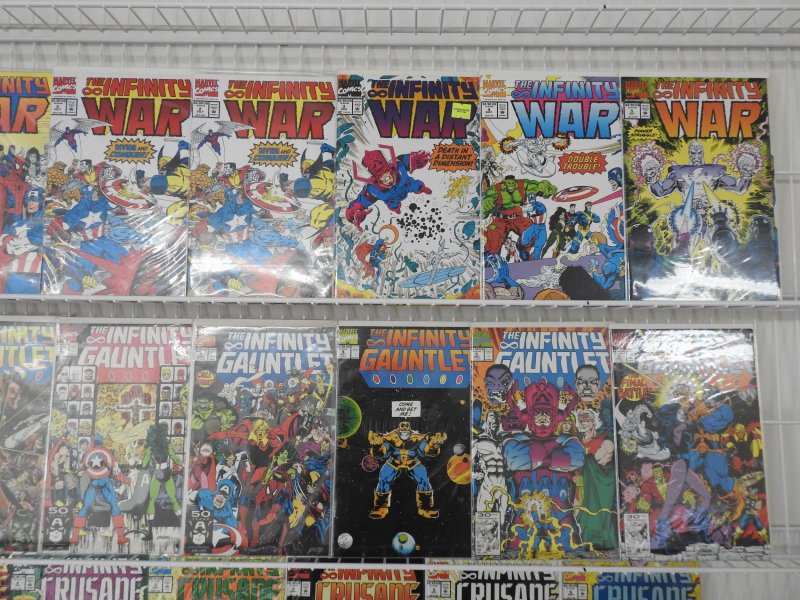 Infinity War, Infinity Gauntlet, & Infinity Crusade Complete Sets!!! Avg VF+ !