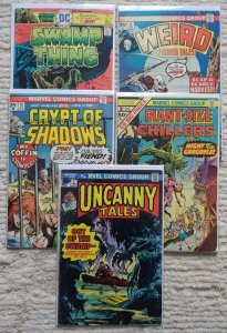 Bronze Age Horror Comics - Uncanny Tales, Crypt of Shadows & More! Lot of 5