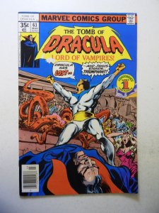 Tomb of Dracula #63 (1978) VG Condition tape pull fc