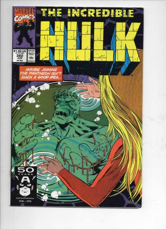 Incredible HULK #382, VF/NM, Keown, Bruce Banner, 1968 1991, Marvel