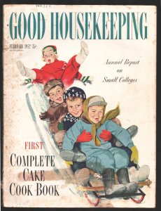 Good Housekeeping 8/1956-Alex Ross cover art -Fashions-food-features-fiction-...