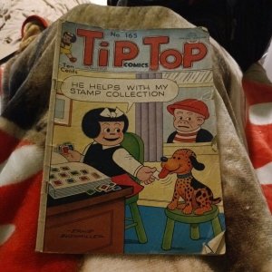 TIP TOP COMICS #165 NANCY and sluggo CAPT AND THE KIDS ST. JOHN 1950 golden age