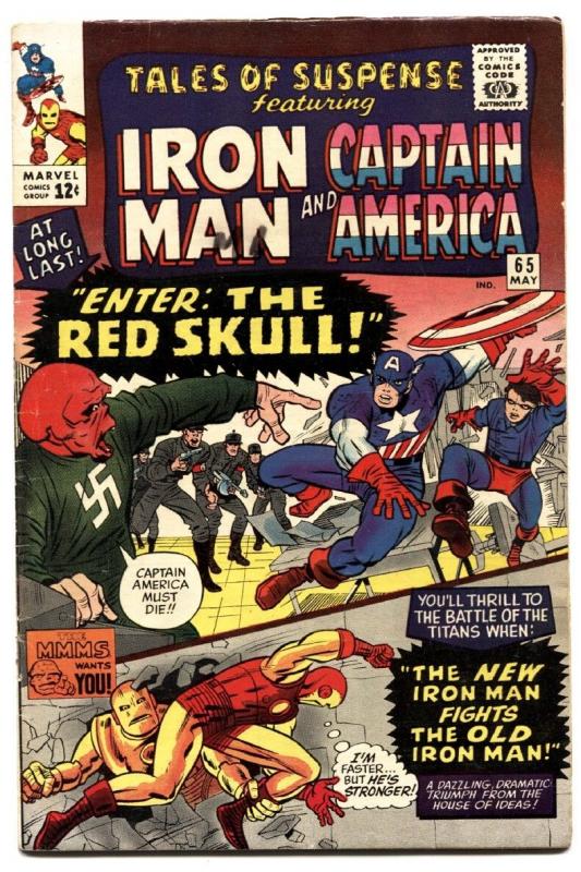 TALES OF SUSPENSE #66 1965 comic book 1ST Silver-Age RED SKULL-KEY