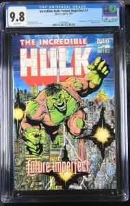INCREDIBLE HULK FUTURE IMPERFECT #1 CGC 9.8 1ST MAESTRO WHITE PAGES
