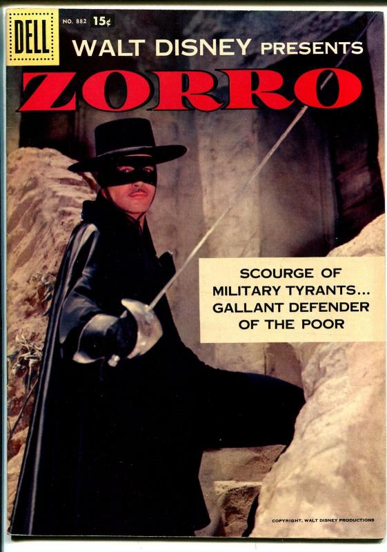 Zorro Four Color Comics #882 1958-Dell-Disney-Alex Toth-Guy Williams-VF+