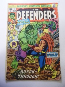 The Defenders #10 (1973) GD Condition