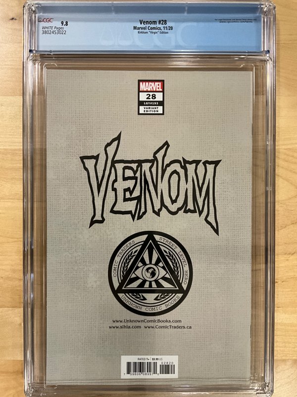 Venom #28 Kirkham Cover B (2020) CGC 9.8