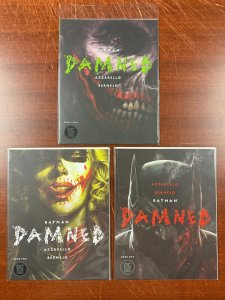 Lot Of 3 Batman Damned DC Comic Books # 1 2 3 NM 1st Prints Magazine Size 1 J885