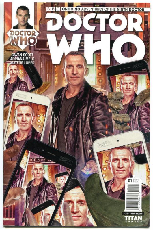 DOCTOR WHO #1 B, NM, 9th, Tardis, 2016, Titan, 1st, more DW in store, Sci-fi