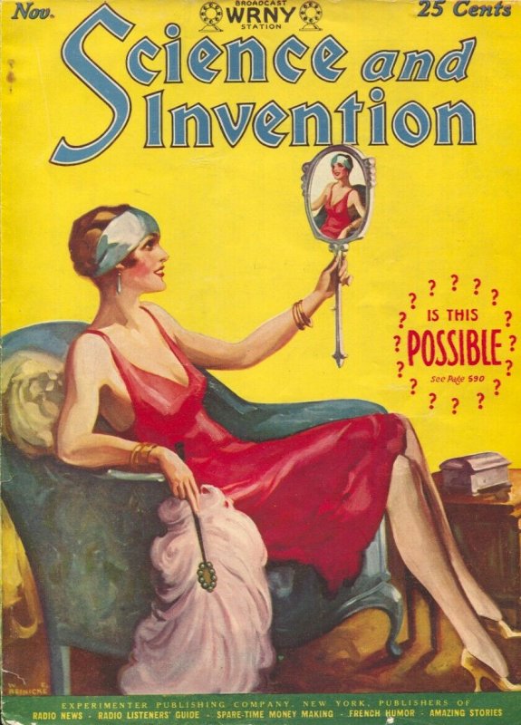 Science and Invention 11/1927-Gernsback-sci-fi pulp thrills-A.Merritt-peyote-...