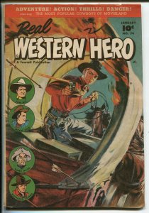 REAL WESTERN HERO #74 1949-FAWCETT-HOPALONG CASSIDY-GABBY HAYES-TOM MIX-vf minus 