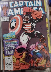 Captain America  #349 1989 MARVEL DISNEY  john walker  flag smasher