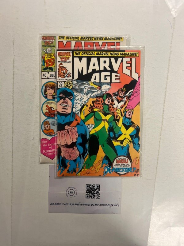 2 Marvel Age Marvel Comic Books # 39 40 Avengers Thor Wolverine 82 JS54