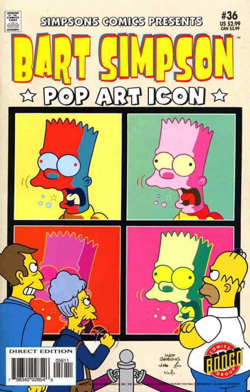 Simpsons Comics Presents Bart Simpson #36 VF; Bongo | save on shipping - details