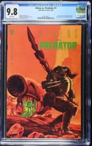 Aliens vs Predator #1 1990 Dark Horse Comics CGC 9.8 White Pages 011