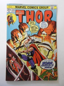 Thor #215 (1973) VG+ Condition moisture stain