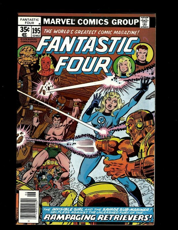 Lot of 8 Fantastic Four Marvel Comic Books #194 195 196 197 198 199 200 201 GK18