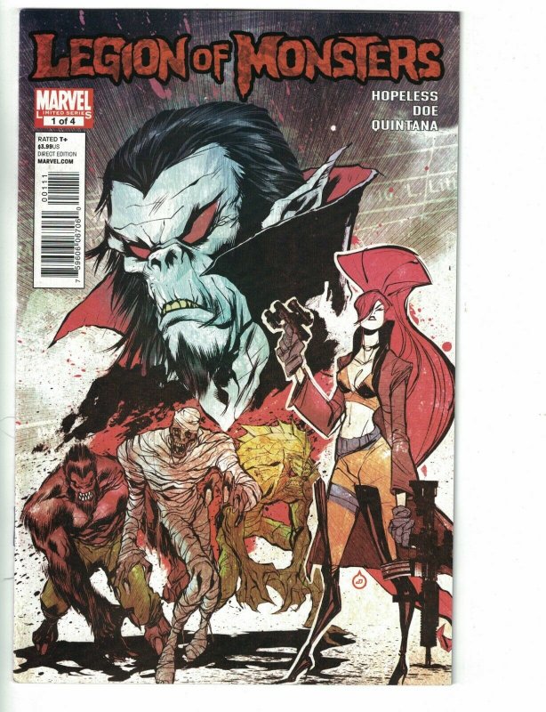Legion of Monsters (3rd Series) #1 VF+ Morbius - Werewolf By Night - Marvel 2011