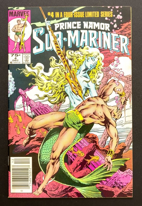 Prince Namor, the Sub-Mariner #1-4 Newsstand (1984) Mini Series [Lot 4 Bks] VF+!