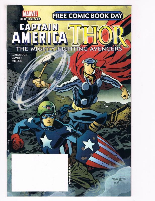 Captain America / Thor # 1 NM Marvel Comic Books Free Comic Book Day S92