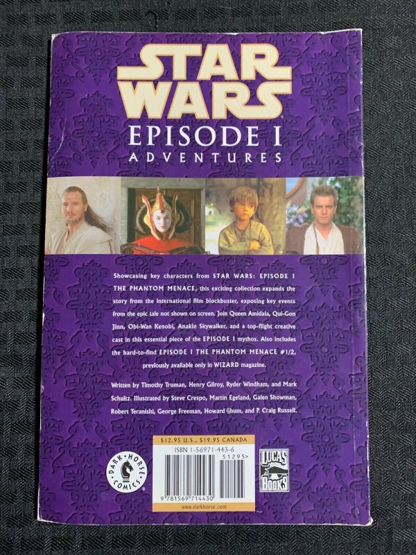 2000 STAR WARS EPISODE 1 Adventures SC VG+ 4.5 1st Dark Horse / Photo Cover