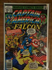 Marvel Comics Captain America #217 1st App. Marvel Boy (Quasar) VF+