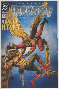 HAWKWORLD, Vol.3 No.29: Flights End, 3 (DC 1992)