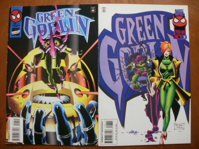 2 Near-Mint Marvel Spider-man Group Comic: GREEN GOBLIN #7 #8 (1996) McDaniel