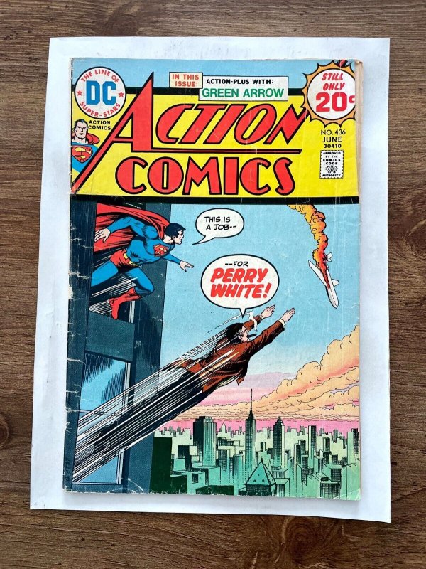 Action Comics # 436 VG DC Comic Book Superman Batman Flash Aquaman 12 J859