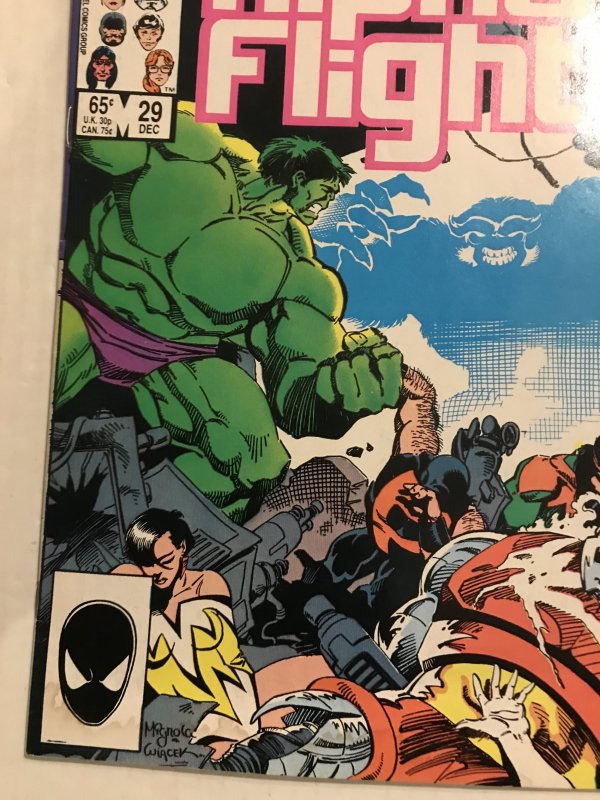Alpha Flight #29 : Marvel 12/85 VG+; Mike Mignola Hulk cover