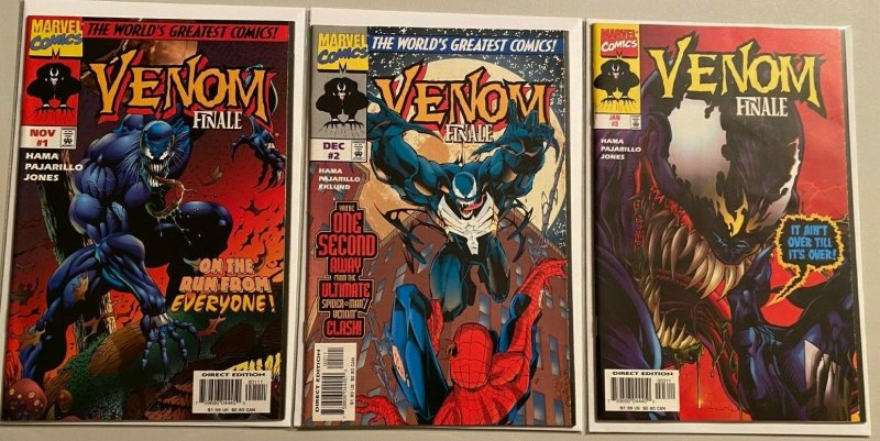 Venom finale set:#1-3 8.0 VF (1997)