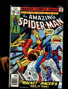 AMAZING SPIDER-MAN #182 (9.2) THE ROCKET RACERS BACK IN TOWN!
