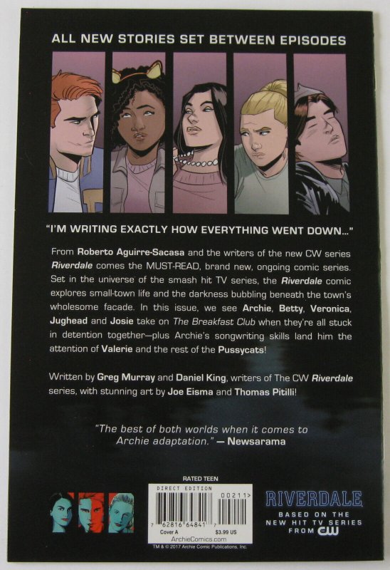 Riverdale #2 (Jun 2017, Archie), NM condition (9.4)