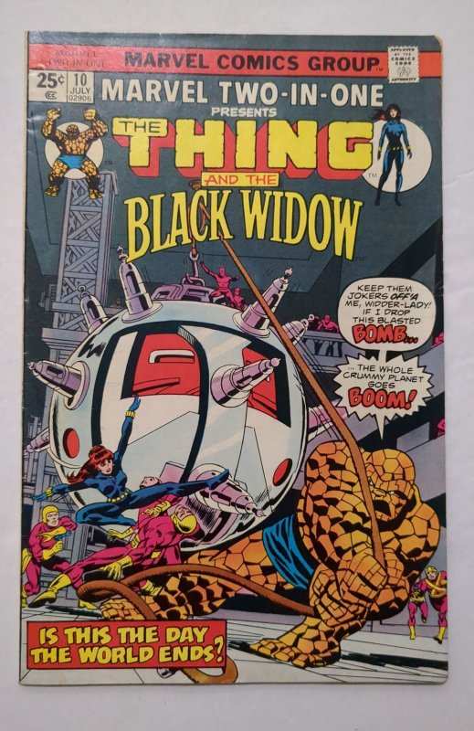 Marvel Two-in-One #10 (1975) Black Widow FN 6.0