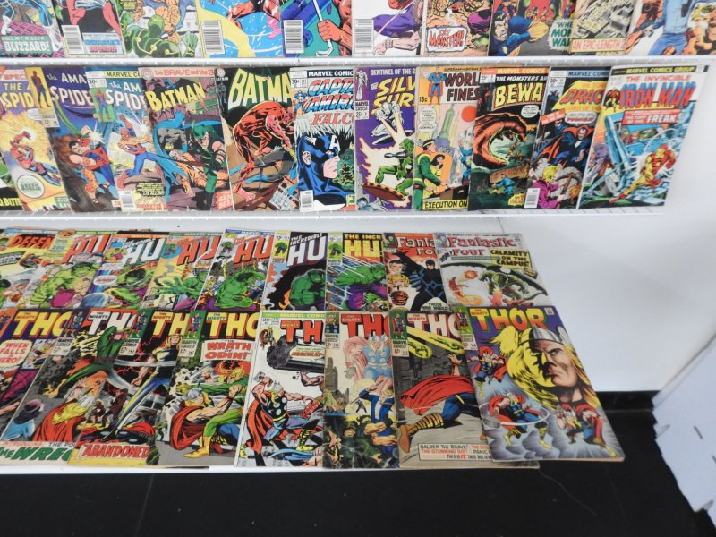 Huge Lot 150+ Silver/Bronze Comics W/ Thor, Hulk, Spider-Man, +More! See desc
