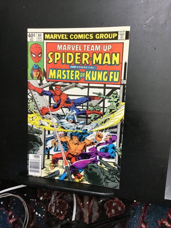Marvel Team-Up #84  (1979) spider-Man and Master of kung fu VF/NM Wow!