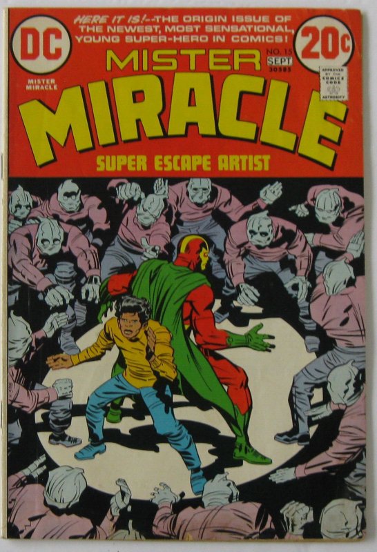 Mister Miracle #15 (Aug-Sep 1973, DC), VG (4.0), Intro/1st app of Shilo Norman