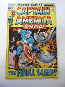 Captain America Annual #2 (1972) VG+ Condition slight moisture stain bc