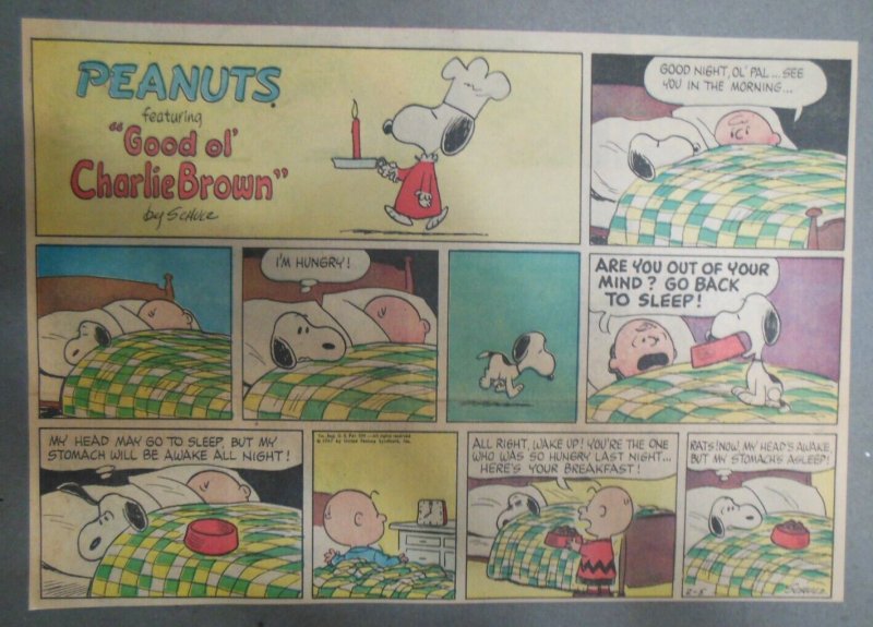 Peanuts Sunday Page by Charles Schulz from 2/5/1967 Size: ~11 x 15 inches 