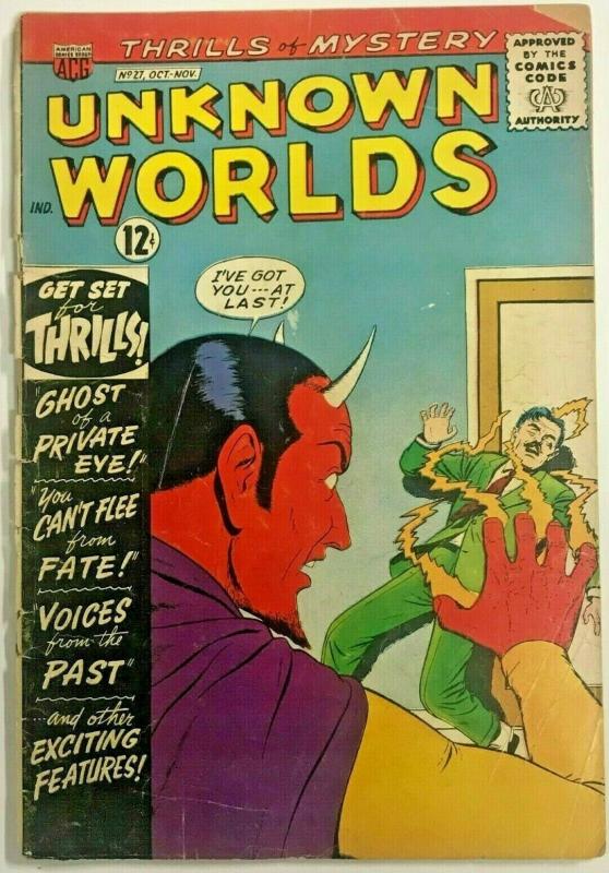 UNKNOWN WORLDS#27 FR 1963 ACG SILVER AGE COMICS