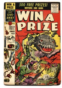 Win a Prize Comics #2 1955- Charlton- Jack Kirby Horror cover- Rare- 