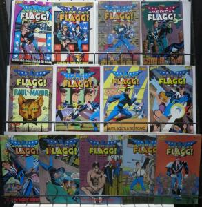 AMERICAN FLAGG 13 ISSUE SAMPLE SET! Howard Chaykin's classic 80s series! F/+ 