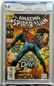 Amazing Spider-man Vol # 1 Issue # 544 CGC 9.4 NM One More Day
