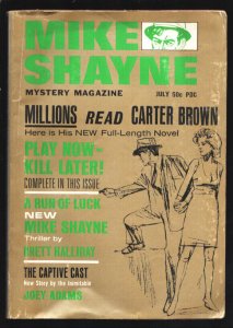 Mike Shayne Mystery7/1966-Hardboiled pulp & crime thrills by Brett Halliday-E...