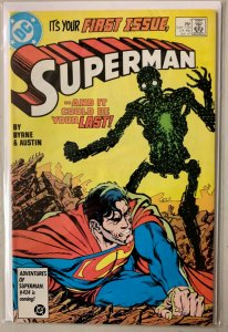 Superman #1 DC 2nd Series (8.0 VF) (1987)