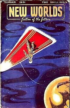 SPACE SURFER COVER-PULP-NEW WORLDS SCI-FI VG