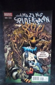The Amazing Spider-Man #9 Rocket Raccoon Cover (2015)