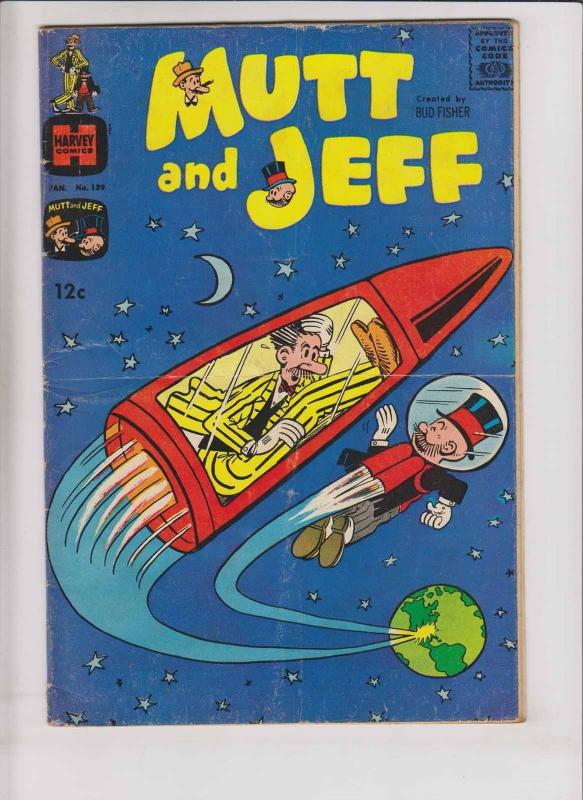 Mutt and Jeff #139 VG january 1964 - bud fisher - silver age harvey comics